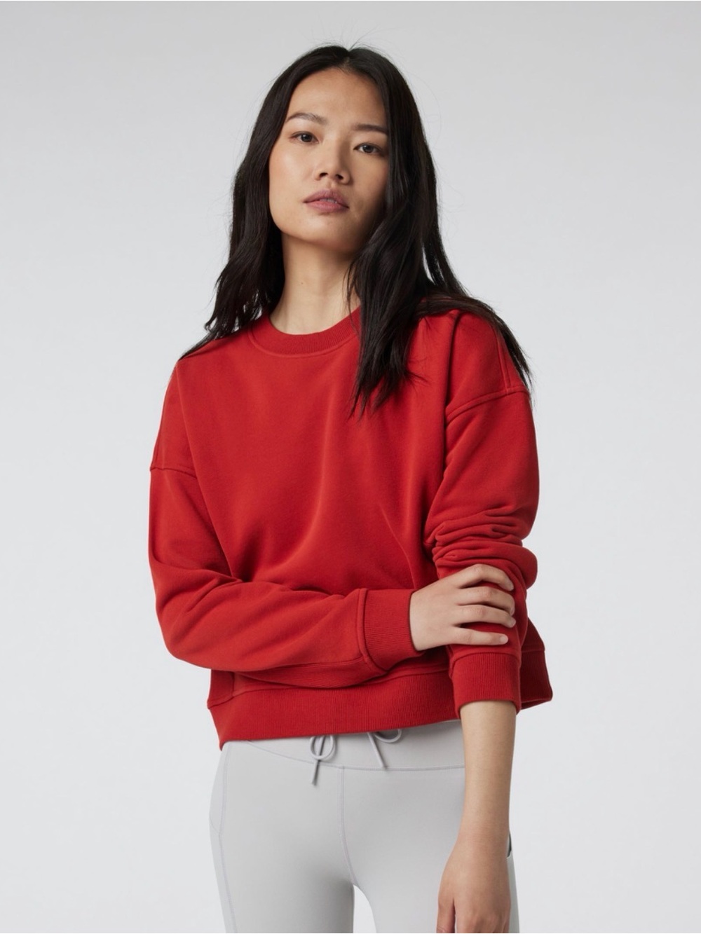 Vuori Restore ribbed pull over small grey